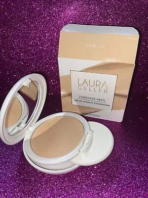 Laura Geller Timeless Skin Cream Compact Foundation 0.42 Oz (12 G) - FAIR 130 • $13.89