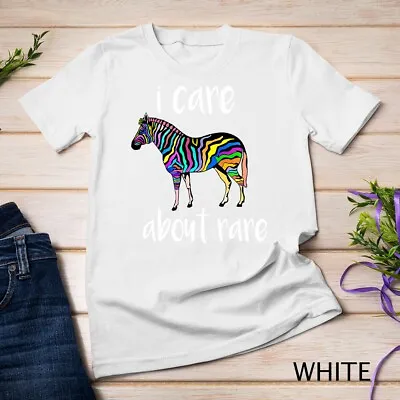 I Care About Rare Disease Zebra Unisex T-shirt • $16.99