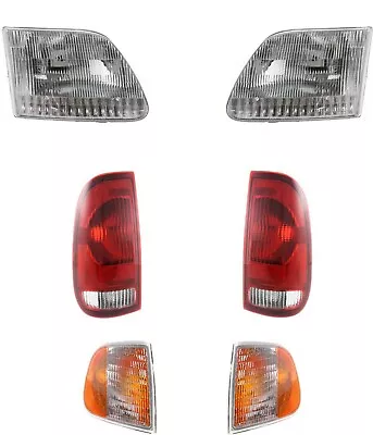 Headlights For Ford F150 Truck 1997-2003 Park Lights Tail Lights Except Crew Cab • $189.95