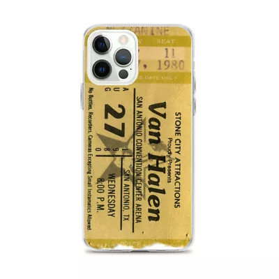 Vintage Van Halen Concert Ticket IPhone Case • $23.99