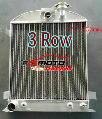 62mm Aluminum Radiator FOR 1931-1932 Ford Hot Rod Chopped W/Ford 302 V8 Model A • $149