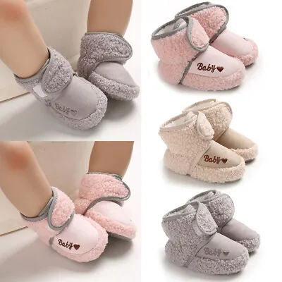 £6.66 • Buy Infant Baby Girls Boys Toddler Shoes Boots Anti-slip Warm Soft Slippers Socks