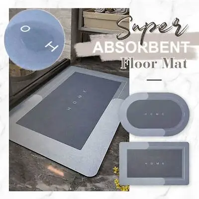 Clean Step Washable Anti-Slip FloorMat Absorbent Magic Door Mat • £18.38