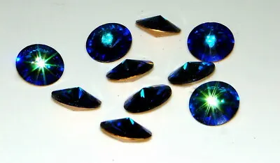 18mm Swarovski Rivoli Topaz Bermuda-blueperidotmontana-blue • $2.32