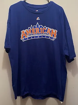 Majestic Mariano Rivera #42 MLB All Star Game American League T-Shirt Blue XXL • $19.99