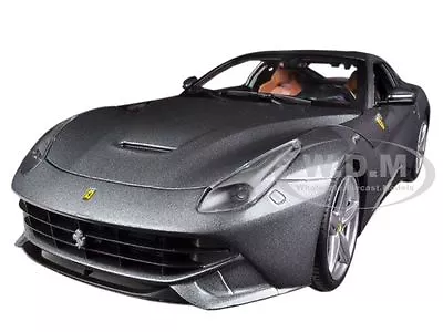 Ferrari F12 Berlinetta Grey 1/18 Diecast Model Car By Hot Wheels Bcj74 • $56.99