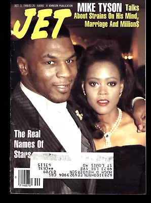 Jet Magazine 1988 Oct. 3 Mike Tyson Tina Turne Vanity Pebbles Prince Sade • $9.95