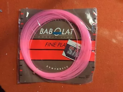 BABOLAT Fine Play Tennis Racket String 11.5m 38 Feet Gauge 8.5 NEW NIP PINK • $20