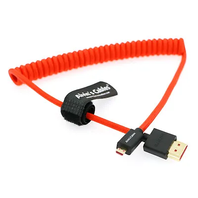 8K 2.1 Micro HDMI To Full HDMI Braided Coiled Cable For Atomos Ninja V 4K 60P • $23.99