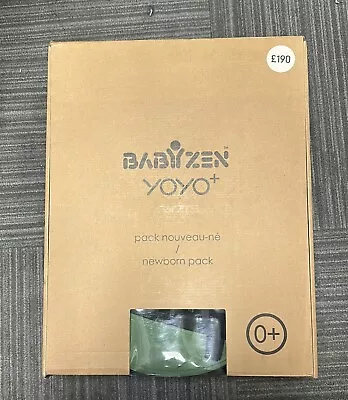 BABYZEN Yoyo 0 Newborn Pack Black Nest Pad Head Support Canopy Foot Cover • £149.99