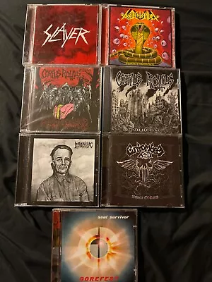 7 Death Thrash Metal Cd Lot Slayer Toxic Holocaust Corpus Rottus Gorefest Lepro • $14.50