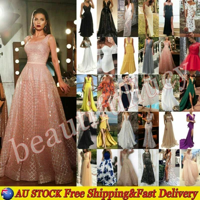 £24.99 • Buy Formal Prom Women Ball Gown Evening Cocktail Wedding Party Bridesmaid Long Dress