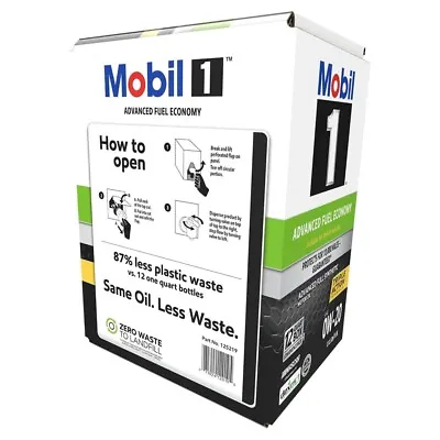 Mobil 1 Advanced Fuel Economy Full Synthetic Motor Oil 0W-20 12 Qt Box Motor Oil • $54.87