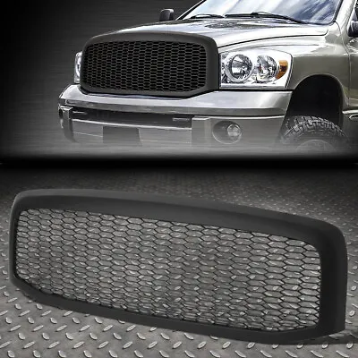 For 06-09 Ram 1500 2500 3500 Matte Black Honeycomb Mesh Front Bumper Grille • $81.88