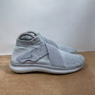 £29.25 • Buy Nike Free Run RN Motion Flyknit Running Womens 7 Wolf Gray Platinum 880846-005