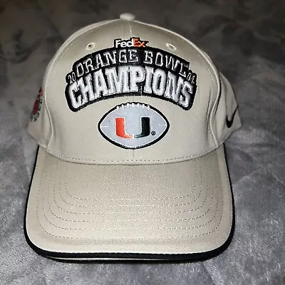 FedEx 2004 Orange Bowl Champions Vintage Miami Hurricanes Official Licensed Hat • $35