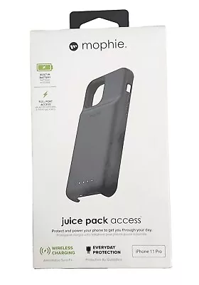 Mophie Juice Pack Access Hardshell Battery Case For Apple IPhone 11 Pro Black.   • $35.90