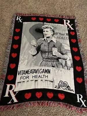 Northwest I LOVE LUCY Tapestry Throw Blanket Vitameatavegamin • $45