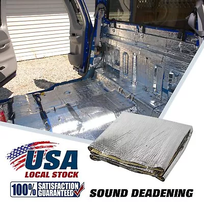 Vehicle Pick Up Thermal Sound Deadener Insulation Hood Floor Trunk Guard 64sqft • $89.99