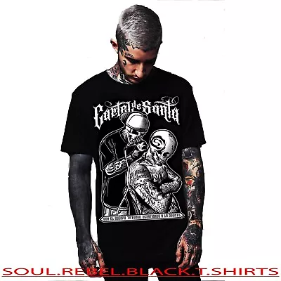 Cartel De Santa Tatto  Rap Hip Hopt Shirts Men's Sizes Mexican Rap • $14.39