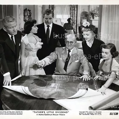 1951 Father's Little Dividend Elizabeth Taylor Spencer Tracy Bennett Photo #1 • $33.25