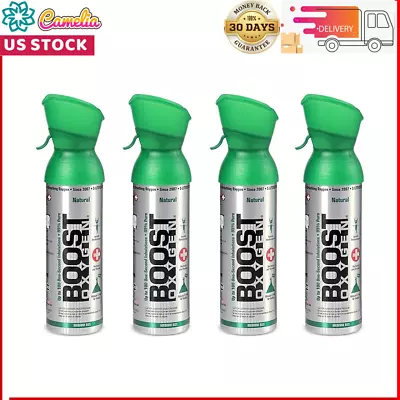 Boost Oxygen 5 Liter Canned Oxygen Bottle With Mouthpiece Natural (4 Pack) • $38.58