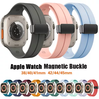 $10.35 • Buy For Apple Watch Ultra 8 7 6 5 4 2 SE Magnetic Milanese Loop Band IWatch 38-49MM