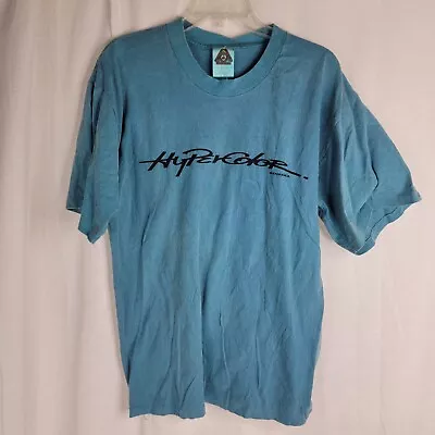 Nwt Deadstock Hypercolor Mens Large True To Size Teal Green Single Stitch Tshirt • $89.50