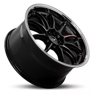 Jdm Wheels 19  Jsr St37 Gloss Black Machined Lip 19x9.5 +35 5x100 - 5x114.3 Rims • $1599