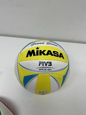 Mikasa VXS13B-1 Recreational Volleyball White/Neon Yellow/Blue Official Size 5 • $24.99