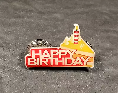 2011 McDonald's Happy Birthday Lapel Hat Pin Fast Food Advertising 1 1/8  • $4.98