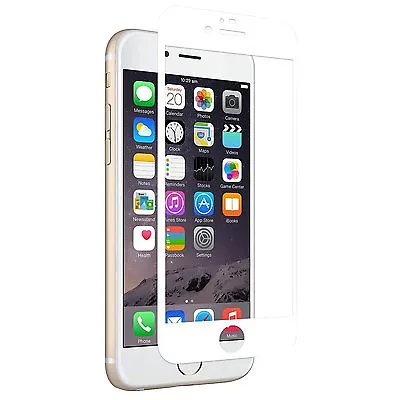 2.5D Full Cover Tempered Glass Screen Protector For Apple IPhone 6/6S White • $10.95