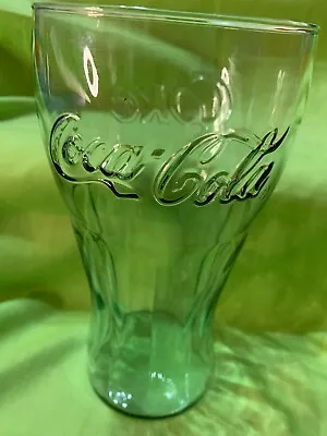 Rare Vintage Large 19.5cm Contour Georgia Green Coca-Cola Glass 1998  • $24.99