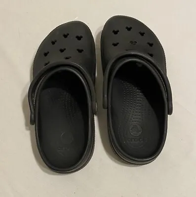 Mickey Mouse Black Women Croc's Size 8 • $22.50