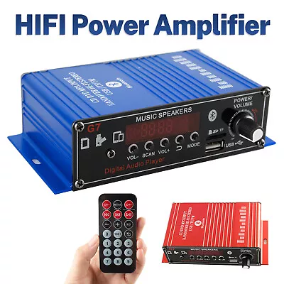 400W Bluetooth HiFi Power Amplifier Mini Audio Digital Stereo FM Car AMP Remote • $18.29