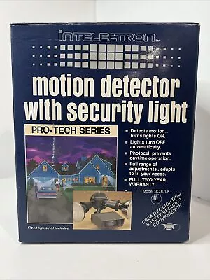 INTELECTRON Motion Detector With Security Light Model BC 863K • $15