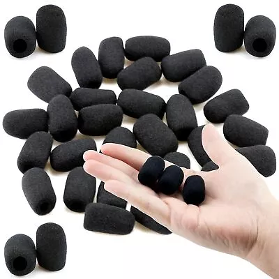 30 Pack Lapel Microphone Windscreen Headset Mic Foam Cover Pads Mini Size Pro... • $6.99