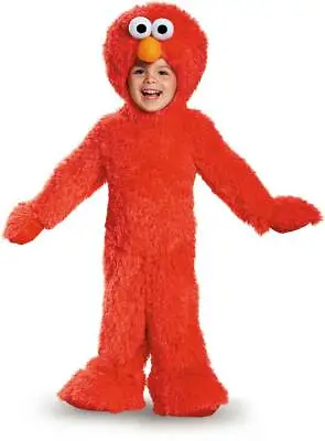 Licensed Sesame Street Elmo Extra Deluxe Plush Toddler Girls Halloween Costume • $30.47