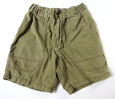 Vintage OP Ocean Pacific Green 100% Cotton Elastic Waist Shorts S Small • $39.99