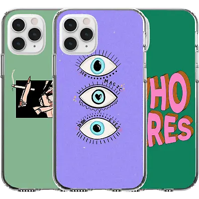 $16.95 • Buy Silicone Cover Case Evil Eye Who Cares Swag Drip See Magic Love Heart Anime Girl