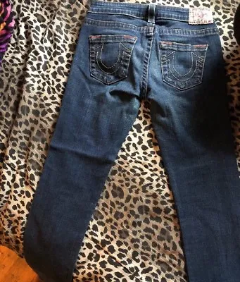 TRUE RELIGION Dark Wash Denim TARA JEANS Skinny Jeans Size 26 • $19.99