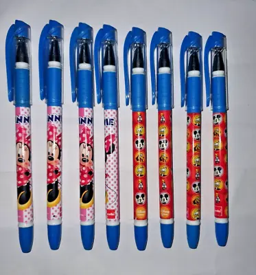 8x Cello GELTECH ALLSTAR GEL Pen MICKEY-MINIE PRINT (BLUE INK) 0.5mm • $6.50