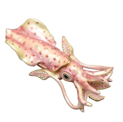 RUCINNI Giant Squid Jeweled Trinket Box 4-1/4  X 1-5/8  EUC • $37.95