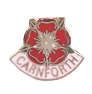 £4.99 • Buy Carnforth Lancashire Red Rose Crest Town/City Quality Enamel Lapel Pin Badge