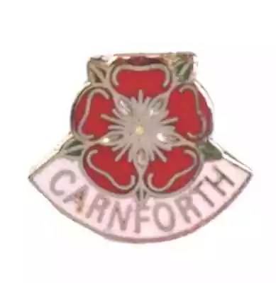 Carnforth Lancashire Red Rose Crest Town/City Quality Enamel Lapel Pin Badge • £6.75