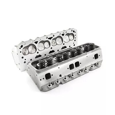 Complete Aluminum Cylinder Heads SBC Chevy 350 190cc 64cc 2.02/1.60 - Angle • $668.42