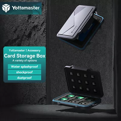 Yottamaster Memory Card Case Holder Storage Fit For SD Micro SD CF TF Cards • $9.49