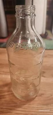 Vintage Pepsi Cola Embossed Glass Bottle 1970s 10 Fluid Oz • $10