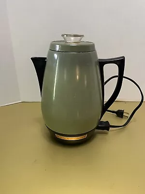 1950's Sunbeam Percolator Coffee Master 11 Cup Avocado Green Model AP-CG EUC • $19.99