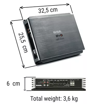 £188.23 • Buy 1 Soundstorm Ssl EVO3000.1 Evo 3000.1 Amplifier 1 Channel Class D Races Spl